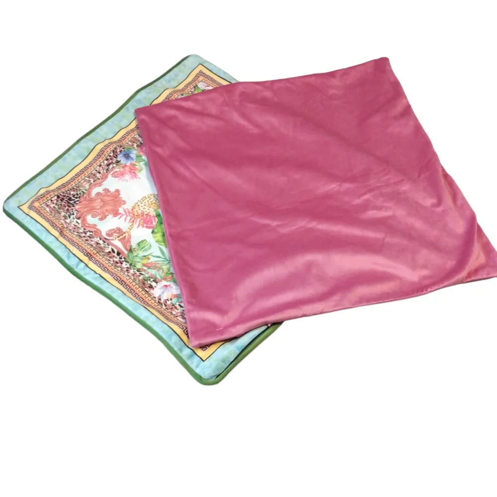 Source Unknown print velvet pillow